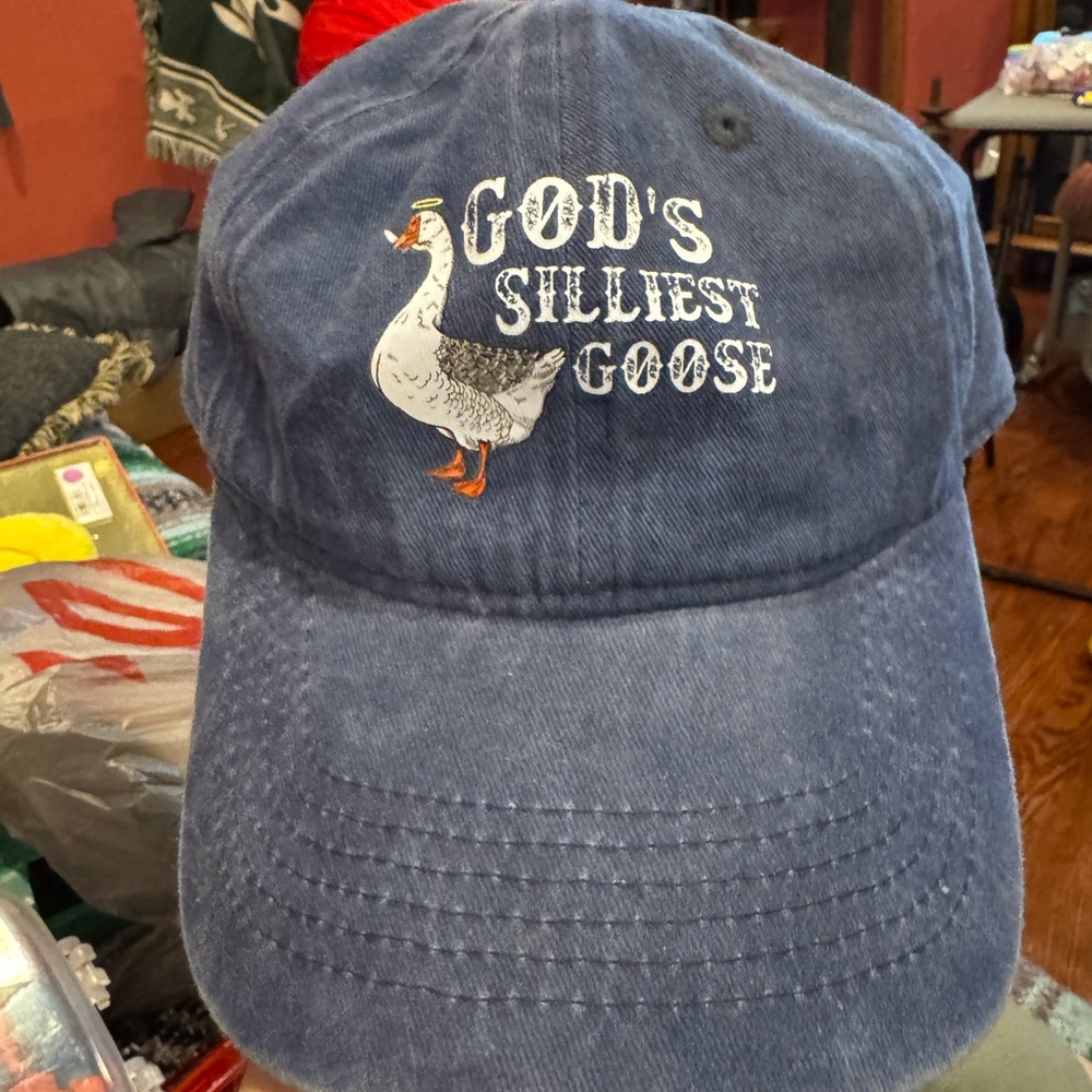 Blue God's Silliest Goose Cap